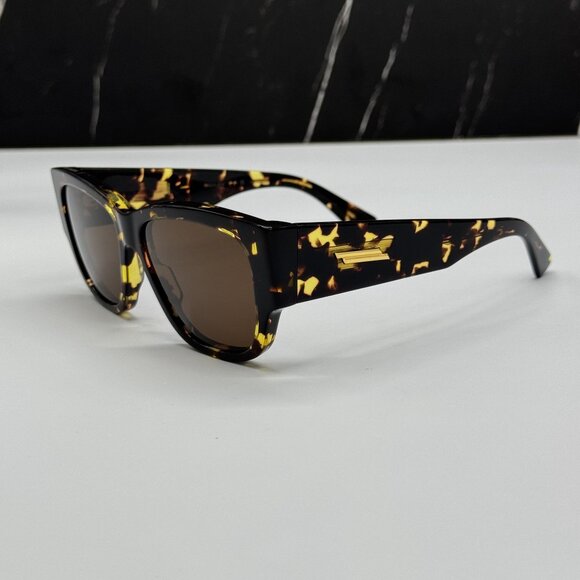 NEW BOTTEGA VENETA BV1026S 002 HAVANA WOMEN SUNGLASSES BOTTEGA VENETA - Picture 7 of 11